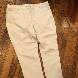 EUC Rafaella straight-leg khaki pants, size 12